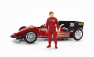 Brumm Iveco fiat Fiat Iveco 190 Truck Car Transporter Monaco Gp 1984 With 2x F1 Ferrari 126ck Turbo N 27 Michele Alboreto - N 28 Rene Arnoux + Figures And Accessories 1:43 Red
