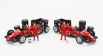 Brumm Iveco fiat Fiat Iveco 190 Truck Car Transporter Monaco Gp 1984 With 2x F1 Ferrari 126ck Turbo N 27 Michele Alboreto - N 28 Rene Arnoux + Figures And Accessories 1:43 Red