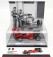 Brumm prom Ferrari F1 126c4 N 0 Presentazione Fiorano Season 1984 With Michele Alboreto And Rene Arnoux Driver Figures 1:43 Červená Černá