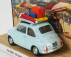 Brumm prom Fiat 500r 1972 - Tutti Al Mare - Saluti Da Oltrona S.m. 1:43, světle modrá
