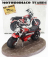 Clc-models Motozodiaco Tuareg 1972 With Bud Spencer Action Figure - From Movie - Altrimenti Ci Arrabbiamo - Tv Series -  - Motorcycle 1:12 Red