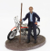 Clc-models Ossa 250 Ae73 Enduro 1973 With Terence Hill Small Action Figure - From Movie - Altrimenti Ci Arrabbiamo - Tv Series - Motorcycle 1:12 Bílá