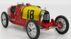 Cmc Bugatti T35 N 18 National Colour Project Spain 1924 1:18 Červená Žlutá