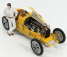 Cmc Bugatti T35 N 58 With Driver Figure 1924 1:18 Žlutá