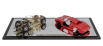 Cmc Ferrari 250lm Car Body + Rolling Chassis 1963 - Con Vetrina - With Showcase 1:18 Red