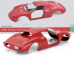 Cmc Ferrari 250lm Car Body + Rolling Chassis 1963 - Con Vetrina - With Showcase 1:18 Red