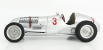 Cmc Mercedes benz F1  W125 N 3 Gp Donington 1937 M.von Brauchitsch 1:18 Silver