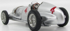 Cmc Mercedes benz F1  W125 N 4 Gp Donington 1937 R.seaman 1:18 Silver