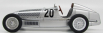 Cmc Mercedes benz F1  W25 Spider N 20 Winner Adac Eifelrennen 1934 M.von Brauchitsch 1:18 Silver