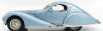 Cmc Talbot lago T150 Coupe C-ss Teardrop Figoni & Falaschi 1937 1:18 Světle Modrá Met