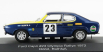 Cmr Ford england Capri 2600 Gt N 23 Rally Olympia Erc 1972 W.rohrl - H. Rothfuß 1:43 Modrá Žlutá