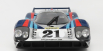 Cmr Porsche 917lh 4.9l Team Martini Racing N 21 24h Le Mans 1971 Vic Elford - Gerard Larrousse 1:12 Stříbrná Modrá