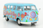 Corgi Volkswagen T1 Minibus Peace & Love 1961 1:43 Světle Modrá