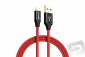 Datový kabel Micro USB červený (délka 2,5 m)