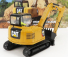 Dm-models Caterpillar Cat308e2 Cr Sb Escavatore Cingolato - Tractor Hydraulic Mini Excavator 1:32 Žlutá Černá