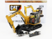Dm-models Caterpillar Cat308e2 Cr Sb Escavatore Cingolato - Tractor Hydraulic Mini Excavator 1:32 Žlutá Černá