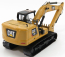 Dm-models Caterpillar Cat320 Escavatore Cingolato - Tractor Hydraulic Excavator - Next Generation 1:50 Žlutá Černá