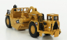 Dm-models Caterpillar Cat657g Ruspa Gommata - Wheel Tractor Scraper 1:125 Žlutá Černá