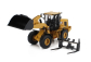 Dm-models Caterpillar Cat930 Ruspa Gommata - Scraper Tractor Wheel Loader 1:50 Žlutá Černá