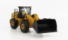 Dm-models Caterpillar Cat950m Ruspa Gommata - Scraper Tractor Wheel Loader 1:50 Žlutá Černá