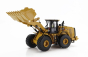Dm-models Caterpillar Cat966 Ruspa Gommata - Scraper Tractor Wheel Loader 1:50 Žlutá Černá