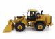 Dm-models Caterpillar Cat966gc Ruspa Gommata - Scraper Tractor Wheel Loader 1:50 Žlutá Černá