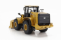 Dm-models Caterpillar Cat966gc Ruspa Gommata - Scraper Tractor Wheel Loader 1:50 Žlutá Černá