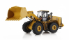Dm-models Caterpillar Cat966gc Ruspa Gommata - Scraper Tractor Wheel Loader 1:50 Žlutá Černá