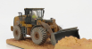 Dm-models Caterpillar Cat966m Ruspa Gommata - Scraper Tractor Weathered Medium Wheel Loader 1:50 Žlutá Černá