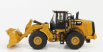 Dm-models Caterpillar Cat966m Ruspa Gommata - Scraper Tractor Wheel Loader 1:87 Žlutá Černá