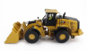 Dm-models Caterpillar Cat982xe Ruspa Gommata - Scraper Tractor Wheel Loader 1:50 Žlutá Černá