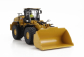 Dm-models Caterpillar Cat982xe Ruspa Gommata - Scraper Tractor Wheel Loader 1:50 Žlutá Černá