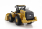 Dm-models Caterpillar Cat982xe Ruspa Gommata - Scraper Tractor Wheel Loader 1:50 Žlutá Černá
