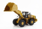 Dm-models Caterpillar Cat982xe Ruspa Gommata - Scraper Tractor Wheel Loader 1:50 Žlutá Černá