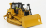 Dm-models Caterpillar Catd6r Xl Track Dozer Ruspa Cingolata - Scraper Type Tractor 1:50 Žlutá Černá