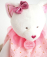 Doudou Dárková sada - plyšová hračka kočka s dečkou 26 cm