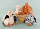 Doudou Histoire d´Ours Plyšová slepička béžová 20 cm