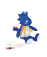 Doudou Plyšový dinosaurus s dečkou 25 cm modrý