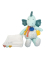 Doudou Plyšový dinosaurus s dečkou 25 cm zelený