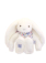 Doudou Plyšový králíček s šátkem bílý 35 cm