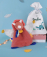 Doudou Plyšový usínáček dinosaurus oranžový 25 cm