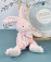 Doudou Růžový plyšový králík z  BIO bavlny 25 cm