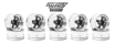 DS Racing Drift Element 5 Spoke disky, Hi Gross 2K chrome s chromovými nýty, 2 ks