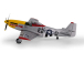 E-flite P-51D Mustang 0.49m Detroit Miss SAFE Select BNF Basic