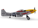 E-flite P-51D Mustang 0.49m Detroit Miss SAFE Select BNF Basic