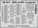 Ed49071 Seatbelts Mig-21PF FABRIC  1/48