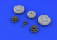 Ed648103 MiG-21F wheels 1/48