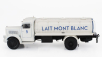Edicola Berliet Gdr 7w Tanker Truck Trasporto Latte Lait Mont Blanc 2-assi 1948 1:43 Bílá