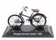 Edicola Bicicletta Peugeot Kinder Safety Bicycle 1890 1:15 Černá Stříbrná