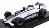 Edicola Brabham F1  Bt49c Parmalat Racing Team N 5 World Champion Season 1981 Nelson Piquet - Con Vetrina - With Showcase 1:24 Bílá Modrá